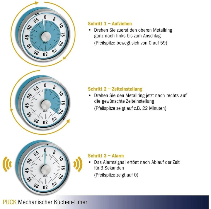 Actual product image TFA timer puck