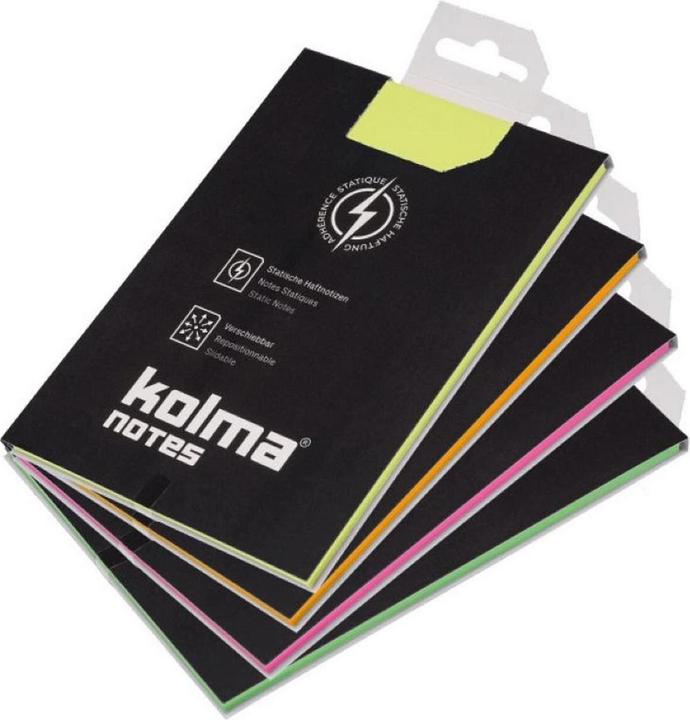 Immagine prodotto Kolma Note adesive Note A6 ad adesione statica assortite (148 x 105 mm)