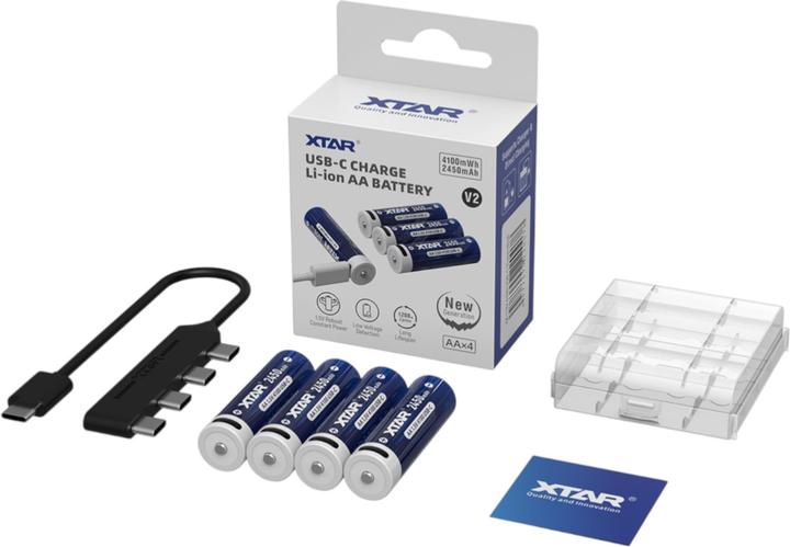 Actual product image Xtar 4x R6/AA (4 pcs., AA / LR6 / LR06 / Mignon / R6 / R14505, 2450 mAh)