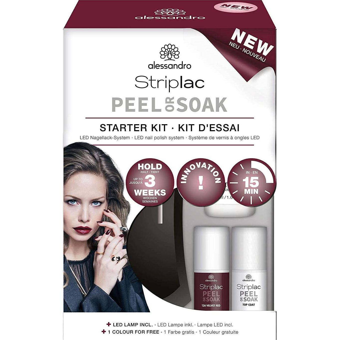Alessandro, Nagellack, Striplac Peel or Soak (Red, Farblack)