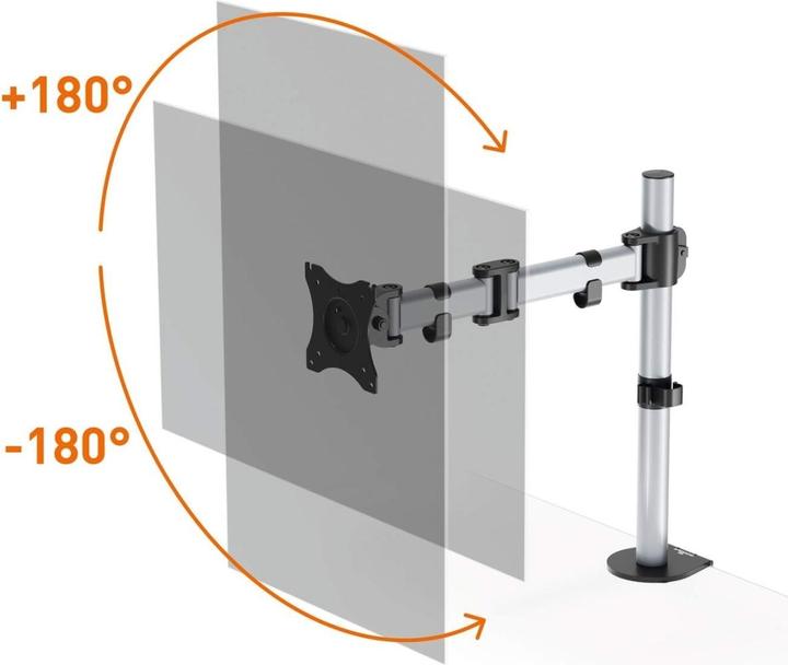 Produktbild Durable Monitorhalterung SELECT für 1 Mon. Tischbef Silber (Tisch, 27.01", 8 kg)