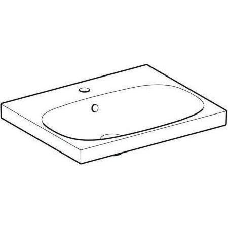 Thumbnail - Geberit, Waschbecken, Waschtisch Acanto 60 cm wei Keratec 500620018 (480 mm, 600 mm)
