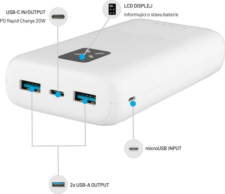 Produktbild Fixed Zen USB-C PD 20W Power Bank 20.000 mAh (20000 mAh, 20 W, 74 Wh)