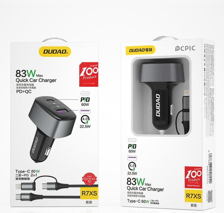 Produktbild Dudao car charger usb
