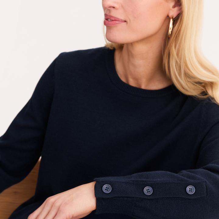 Actual product image Anne Weyburn Feinstrick-Pullover mit Rundhalsausschnitt (L)