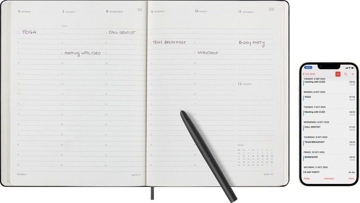Actual product image Moleskine Smart calendar (19 x 25 cm, English)