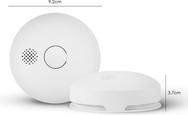 Actual product image Housegard Luma wireless, series-connected smoke alarm, incl. 10-year battery, 2-pack