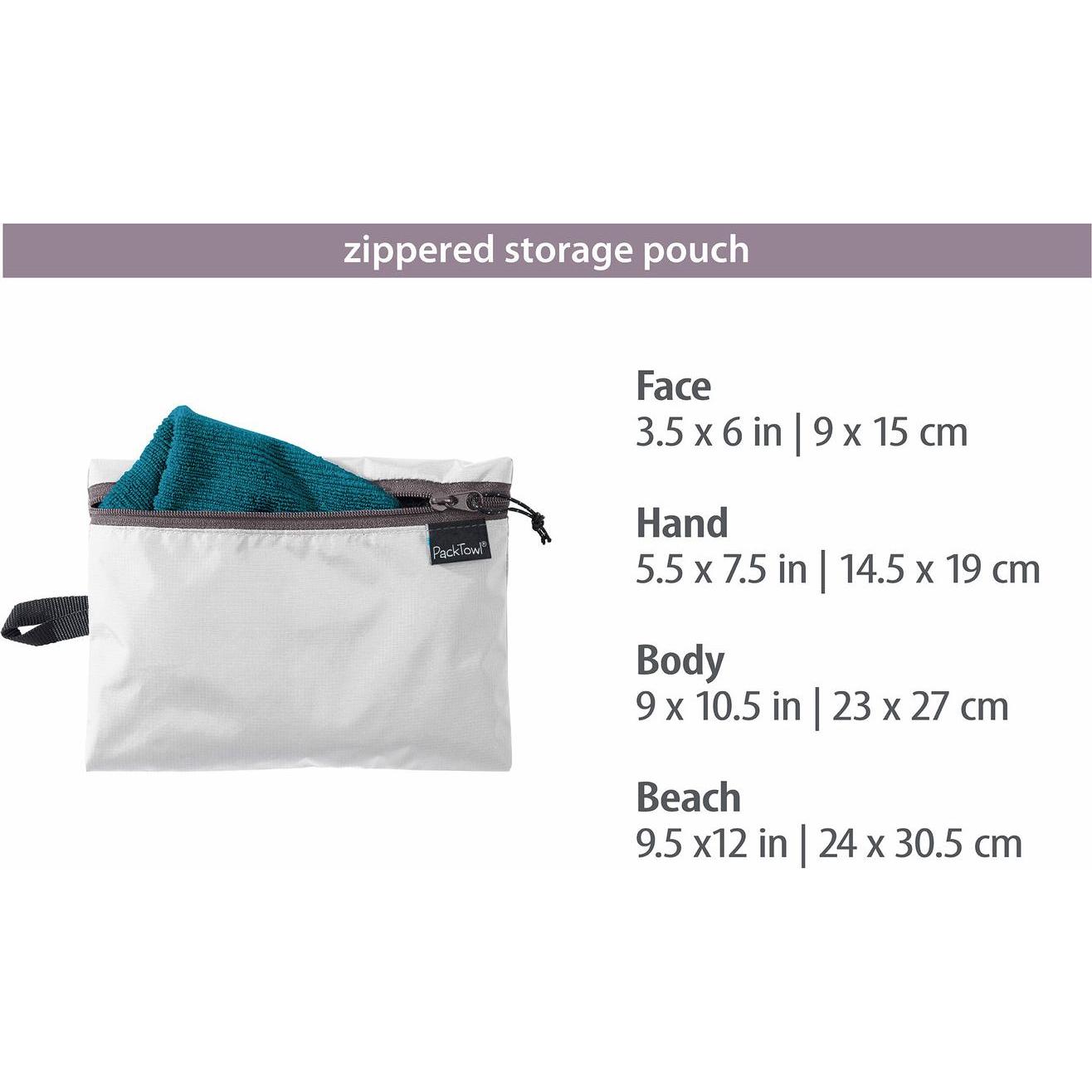 Thumbnail - Pack Towl, Reisehandtuch, Badetuch RecLuxe Body, Midnight, 137 x 64 cm, Blau, (64 x 137 cm)