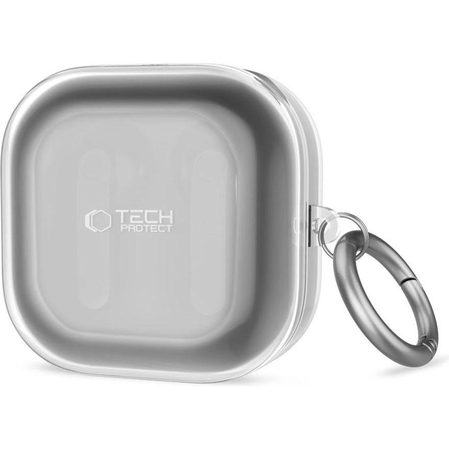 Tech-Protect Flexair Samsung Galaxy Buds 4 / 4 Pro Kristallklar (Manicotto per cuffie), Borsa per cuffie + Copertura protettiva, Trasparente