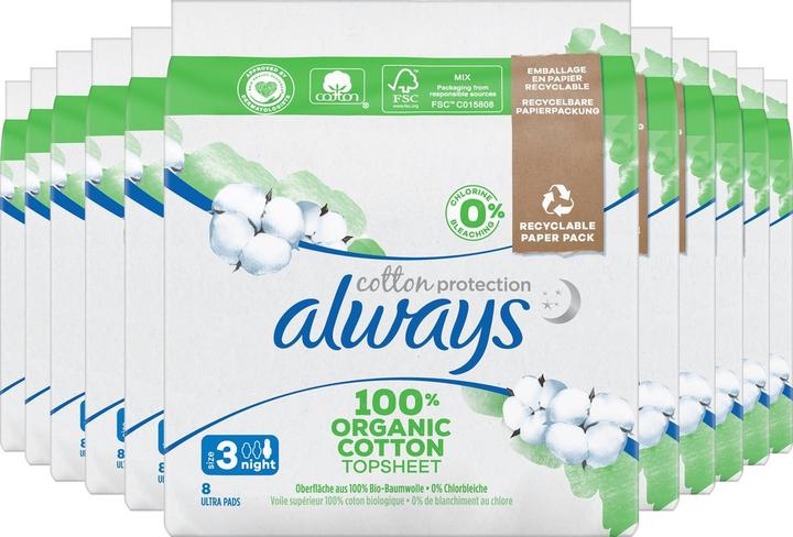 Produktbild Always Baumwoll-Schutz-Nacht (8x)