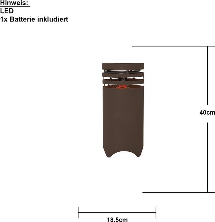 Actual product image Star Trading Solar decoration Marron (IP44)