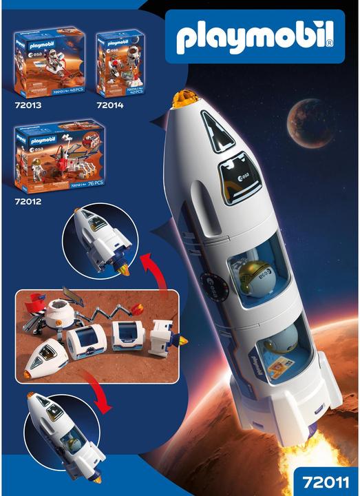 Produktbild Playmobil 72011 ESA: Mars-Forschungsrakete (72011)