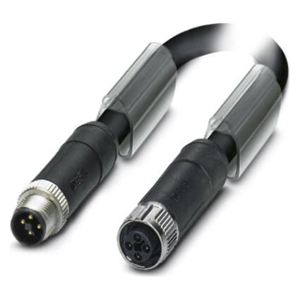 Phoenix Powerleitung SAC-4P-M12MST/1.0-110/M12FST, Elektronikkabel + Stecker, Schwarz, Grau