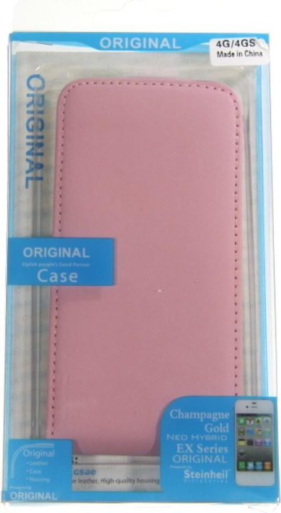 Image du produit OEM Étui à clapet en cuir Slim Blister pour iPhone 4/4s rose (Apple iPhone 4, Apple iPhone 4s)