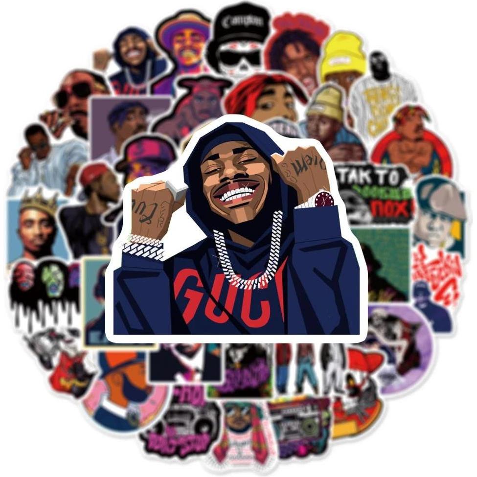 Thumbnail - JTI, Sticker, Aufkleber Hip Hop - 50 Stk