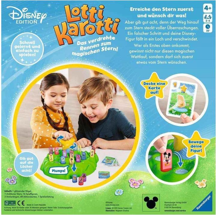 Actual product image Ravensburger Lotti Karotti - Disney Edition (German, 2 - 4 Players)
