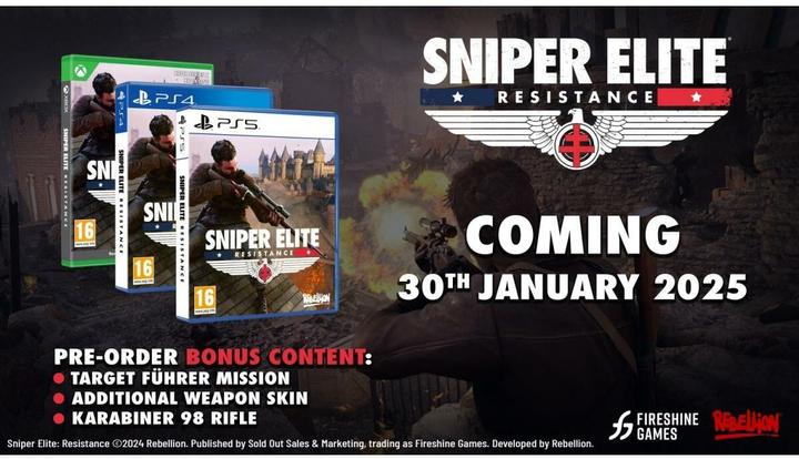 Produktbild Sold Out Sniper Elite Resistance (Xbox Series X, Xbox One S, DE)