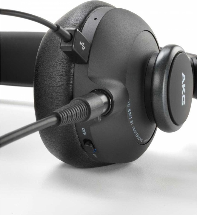 Produktbild AKG Geschlossener Typ, der das gesamte Ohr abdeckt. Kabelloser Kopfhörer K371 BT (keine Geräuschunterdrückung, 40 h, Kabellos)