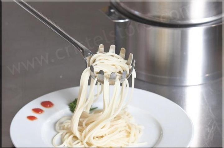 Actual product image Cristel Silver spaghetti spoon