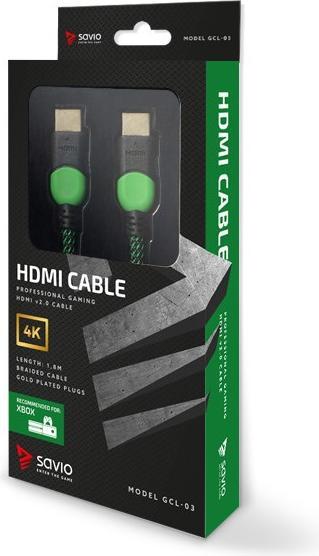 Produktbild Savio GCL-03 HDMI-Kabel HDMI Typ A (Standard) (1.80 m)