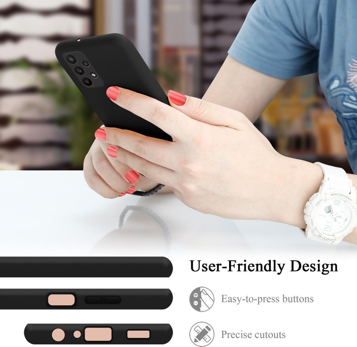 Actual product image Cadorabo TPU Liquid Silicone Case Cover for Samsung Galaxy A23 4G / 5G (Samsung Galaxy A23)