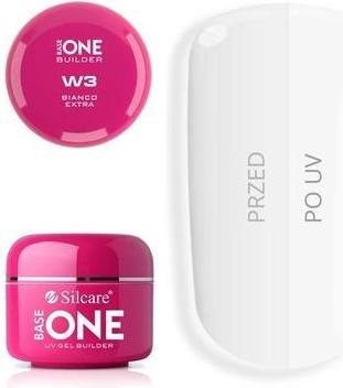 Produktbild NoName Silcareuv Base One Bianco W3 Extra Nail Gel 5g (Bianco W3 Extra, UV-Gel Lack)
