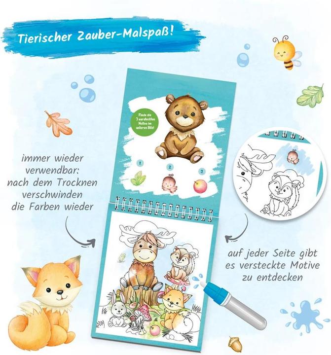 Produktbild Wassermalspass mit Zauberstift Waldfreunde