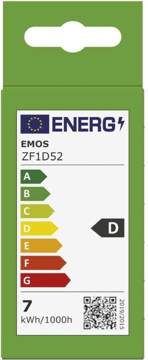 Energie-Label Emos LED Lampe Filament Mini Globe (E14, 7 W, 1055 lm, 1 x, D)