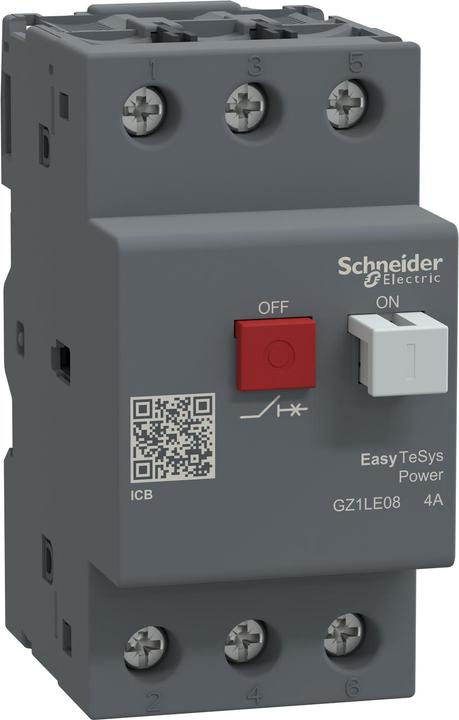 Actual product image Schneider Easy TeSys motor protection switch Magnetic 4A GZ1LE08