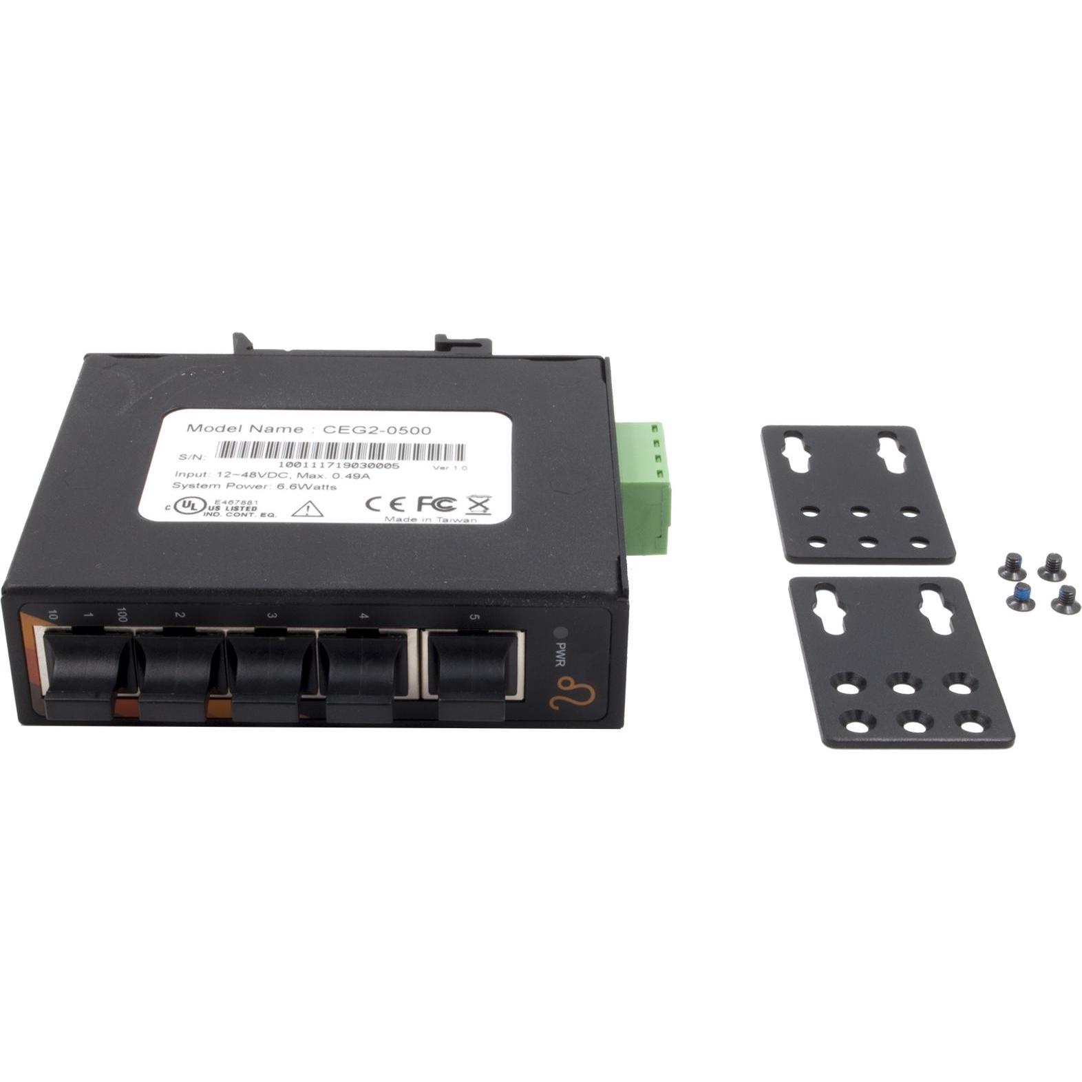 Thumbnail - Exsys GmbH 5-Port Ethernet Switch -5*10/100/1000Tx, kompakt (5 Ports), Netzwerk Switch
