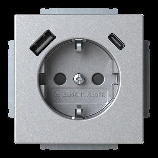 Actual product image Busch-Jaeger BUSC USB socket outlet SCHUKO