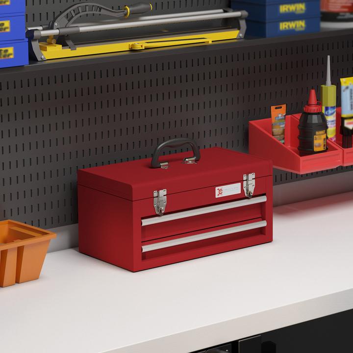 Actual product image Durhand Werkzeugkiste Stahl Rot