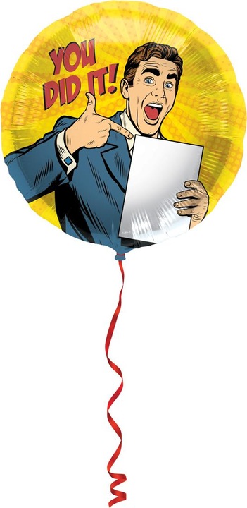 Produktbild Folat Passed You Did It Folienballon - 45cm