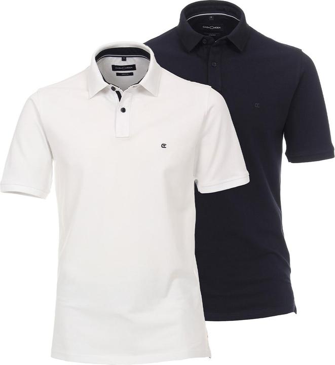 blanc / bleu foncé