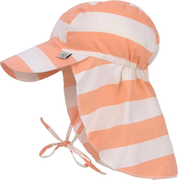 Image du produit Lässig Chapeau de soleil Flap Block Stripes - Milky Peach Taille 50-51 cm (51, 50 C)