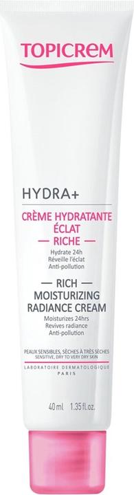 Produktbild Topicrem HYDRA+ Rich Moisturizing Radiance Cream (40 ml, Tagescreme)