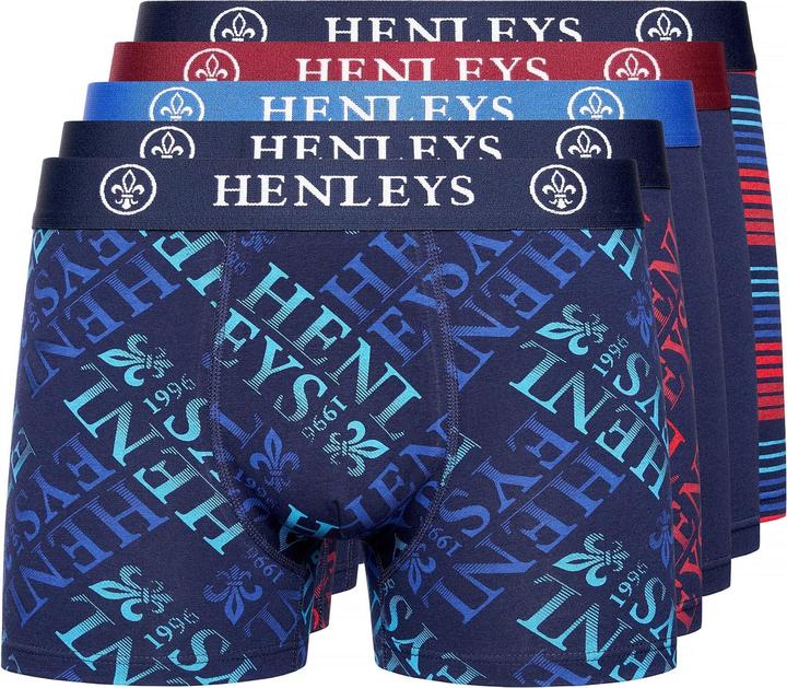 Immagine prodotto Henleys - Boxer RUTLING - Uomo (S, Confezione da 5 pezzi)