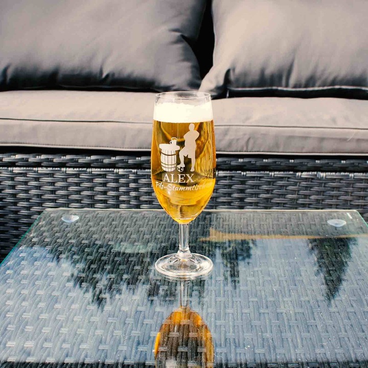 Produktbild Luxentu Biertulpe / Pilsglas mit Gravur 60. Jubiläum (0.36 l, 1 x)
