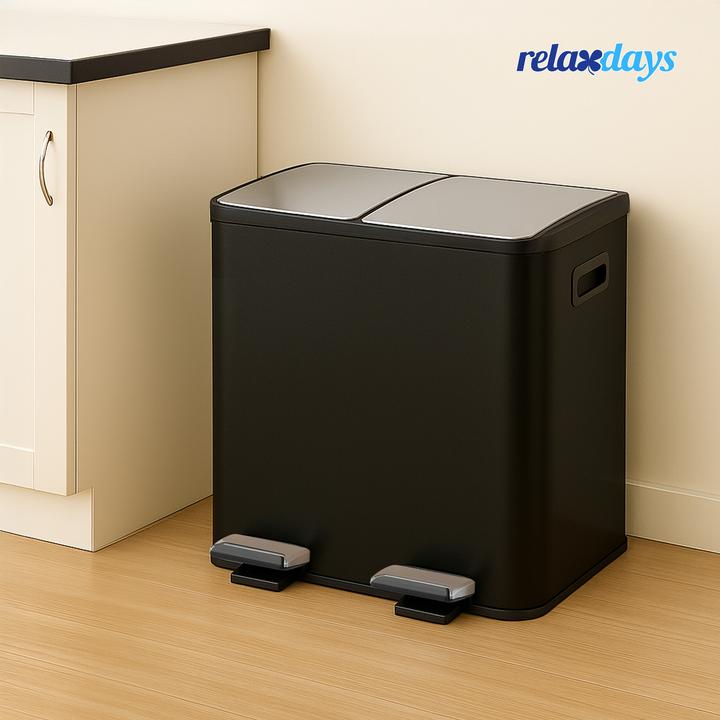 Immagine prodotto Relaxdays Mülleimer Küche 2x 15 Liter (30 l)