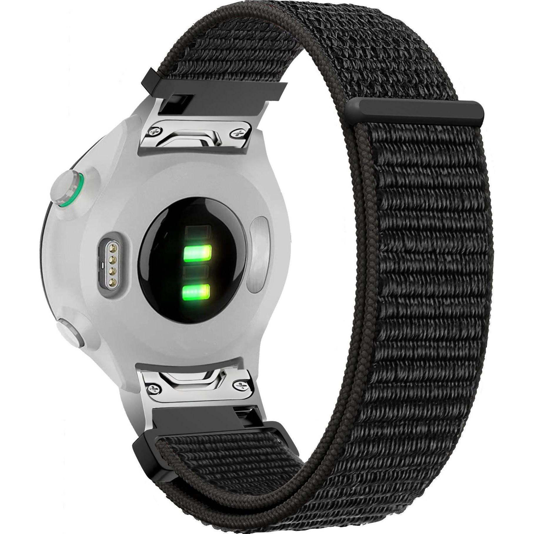 Thumbnail - Bandz Nylon Loop-band (Nylon, fenix 5), Uhrenarmband, Schwarz