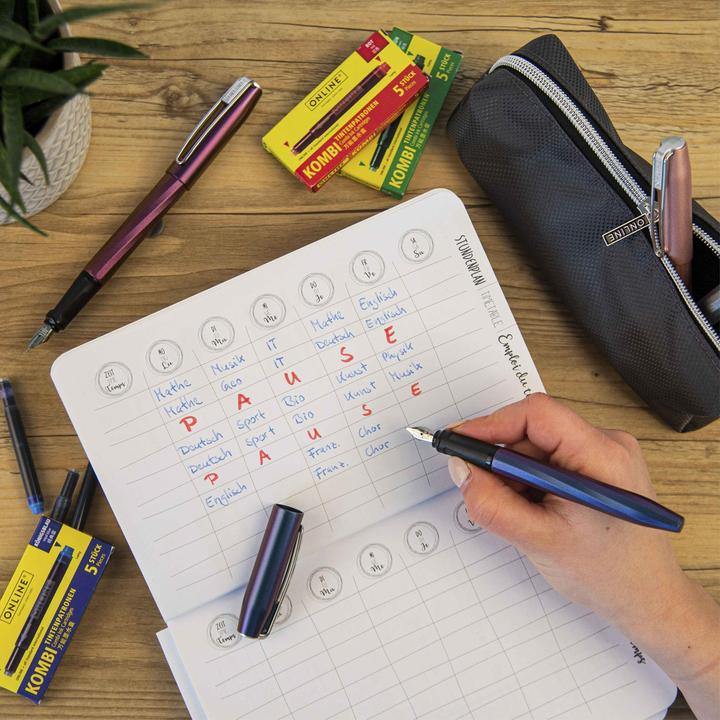 Image du produit Online Stylo plume Slope M 26129/3D Metallic Lilac M (Lilas métallisé, 1 x)