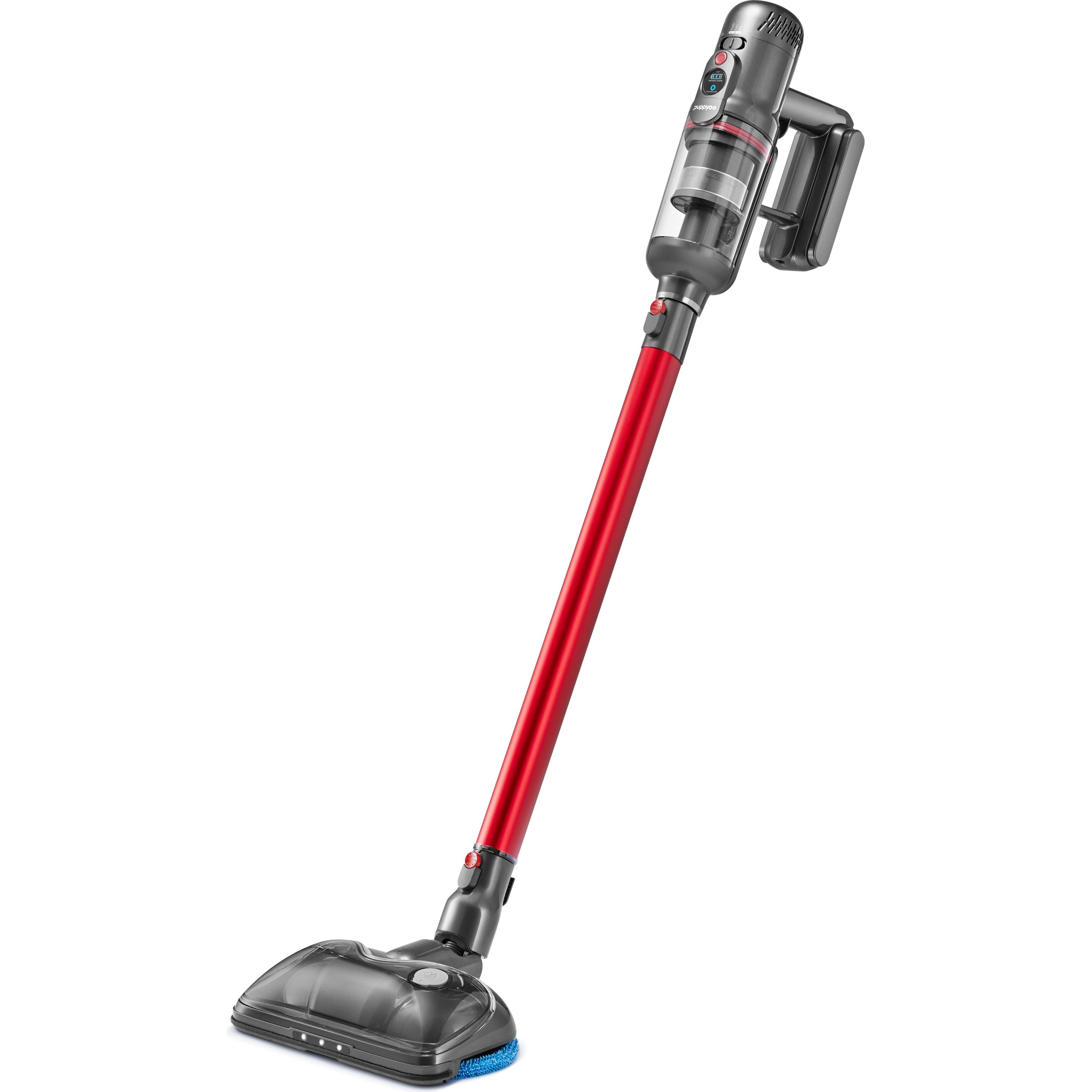 Puppyoo T12 Pro Rinse Crystal Grey, Aspirapolvere, Rosso, Grigio