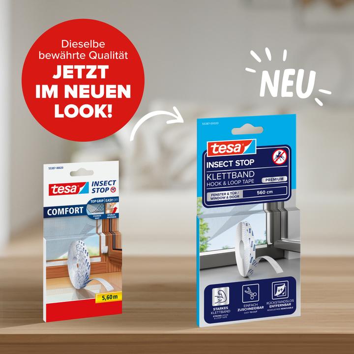 Actual product image tesa Insect screen COMFORT, Velcro replacement roll, without drilling