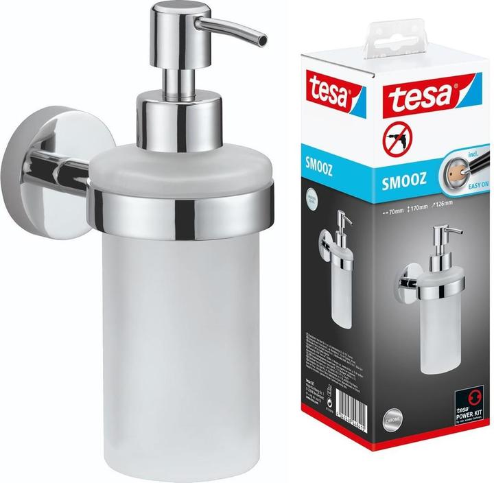 Produktbild tesa SMOOZ Seifenspender inkl. Klebelösung ohne Bohren