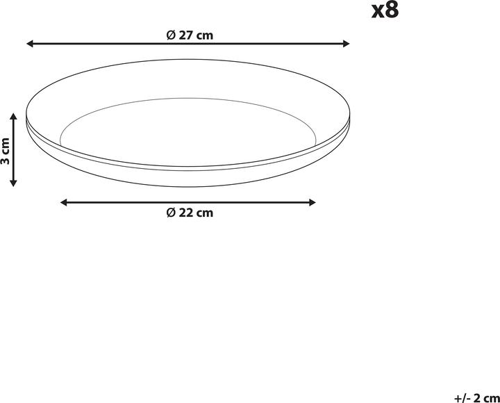 Actual product image Beliani Costmary (8 pcs.)