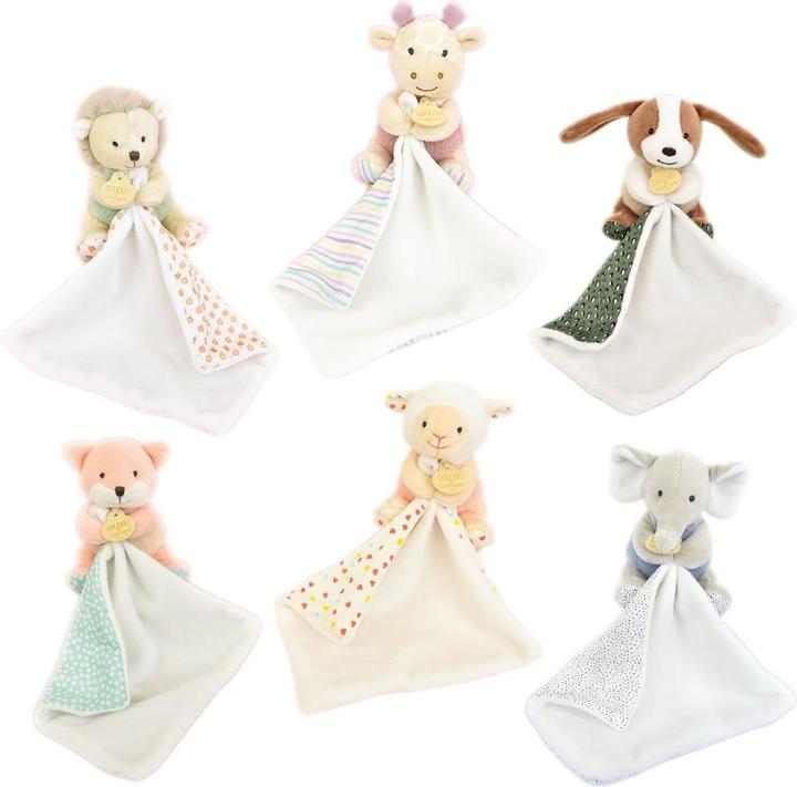 Doudou et Compagnie Rikiki animals with cuddle cloth, 11cm 6x1 ass (MQ6)