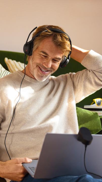 Produktbild Jabra Evolve2 50 (Kabelgebunden, USB-A, Alcatel-Lucent, Avaya, Cisco, Google Meet, Unify, Zoom)