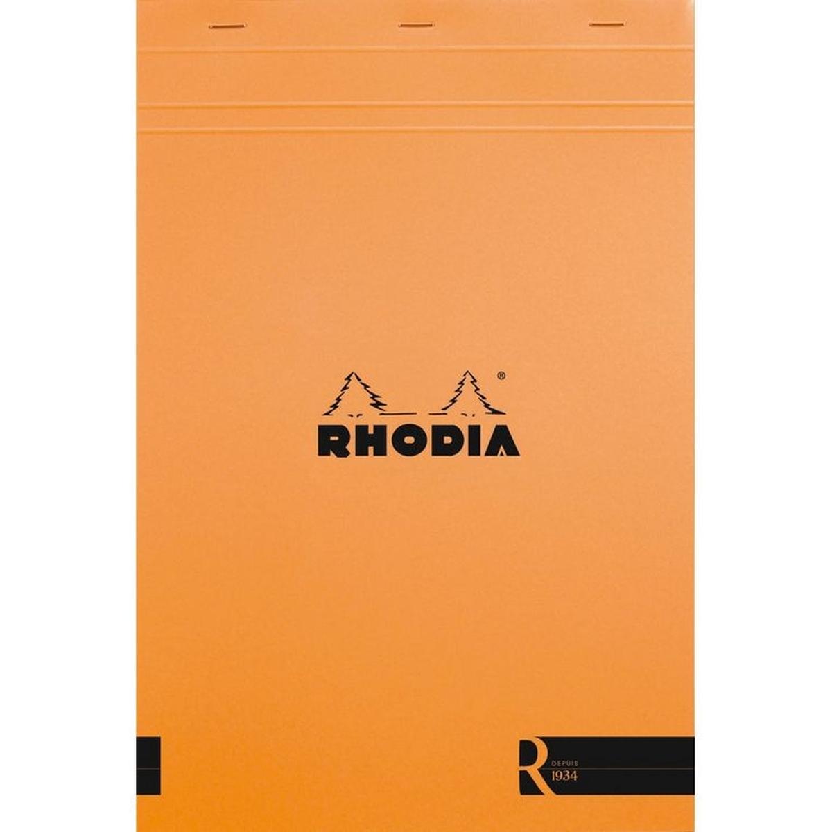 Rhodia, Heft + Block, Blöcke geheftet 80g Basics (A4+, Kariert, Weicher Einband)