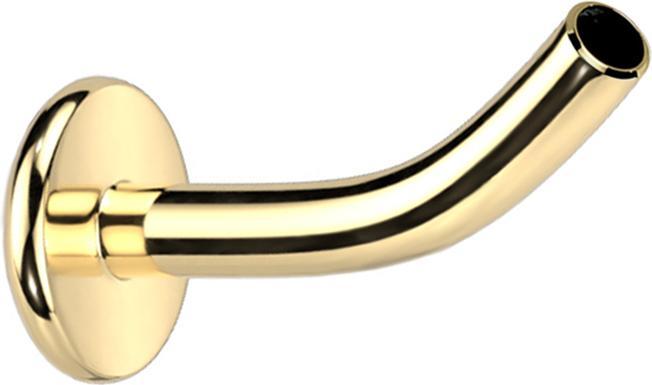 Image du produit Star Piercing Micro Threadless Labret-Stab Banane vergoldet (sans laiton, Titane)