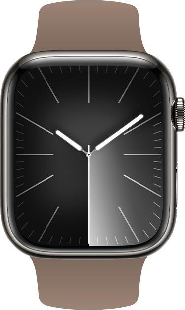 Produktbild Crong Liquid - Apple Watch Armband 42/44/45/49 mm (braun) (Flüssiges Silikon)